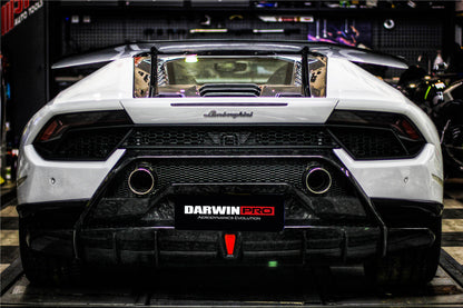 2015-2020 Lamborghini Huracan LP610/LP580 Performante Style Partial Carbon Rear Bumper - DarwinPRO Aerodynamics