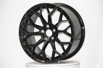 E114 Gloss Black 18x8.5 ET35 5x112 – (Square Set of 4)