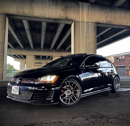 Aodhan AH-X Hyper Black - 18x8.5 +35 5x112 (Square Set of 4)