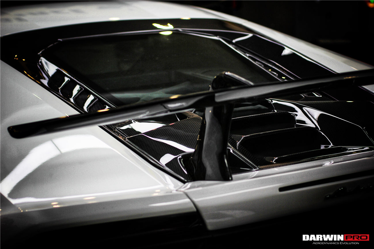 2015-2020 Lamborghini Huracan LP610/LP580 Performante Style Carbon Trunk Spoiler and Engine Hood - DarwinPRO Aerodynamics