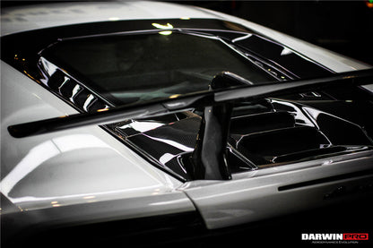 2015-2020 Lamborghini Huracan LP610/LP580 Performante Style Carbon Trunk Spoiler and Engine Hood - DarwinPRO Aerodynamics