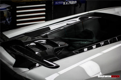 2015-2020 Lamborghini Huracan LP610/LP580 Performante Style Carbon Trunk Spoiler and Engine Hood - DarwinPRO Aerodynamics