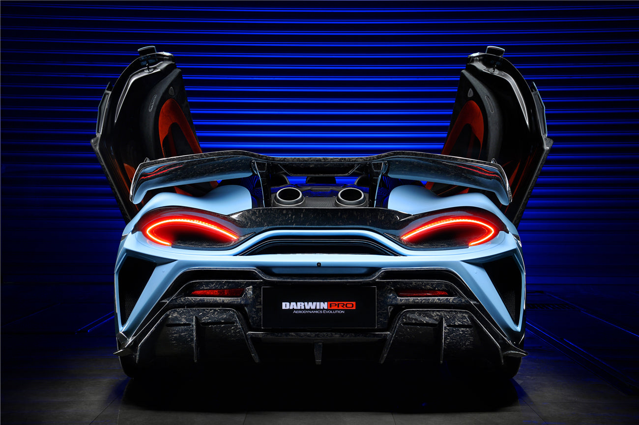 2018-2021 McLaren 600lt BKSS Style Partial Carbon Fiber Rear Bumper - DarwinPRO Aerodynamics
