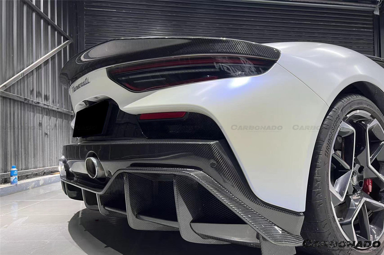 2020-2024 Maserati MC20 SVD Style Dry Carbon Fiber Trunk Spoiler Wing