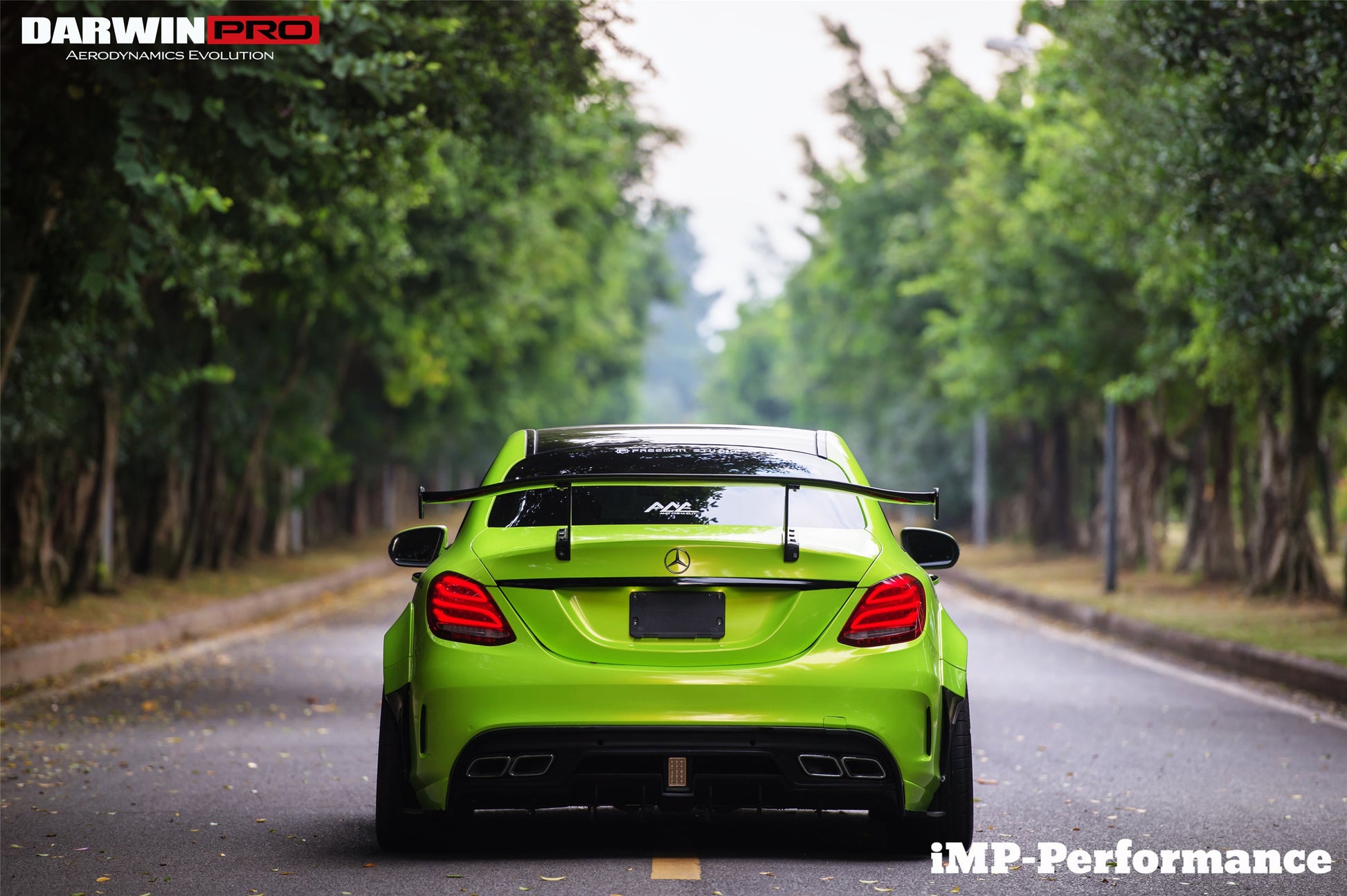 2015-2018 Mercedes Benz W205 C63/S AMG Sedan IMP Performance Partial Carbon Fiber Full Body Kit - DarwinPRO Aerodynamics
