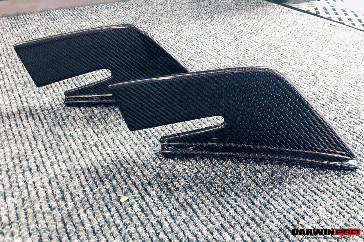 2009-2014 Ferrari California BKSS Style Carbon Fiber Rear Diffuser Canards - DarwinPRO Aerodynamics