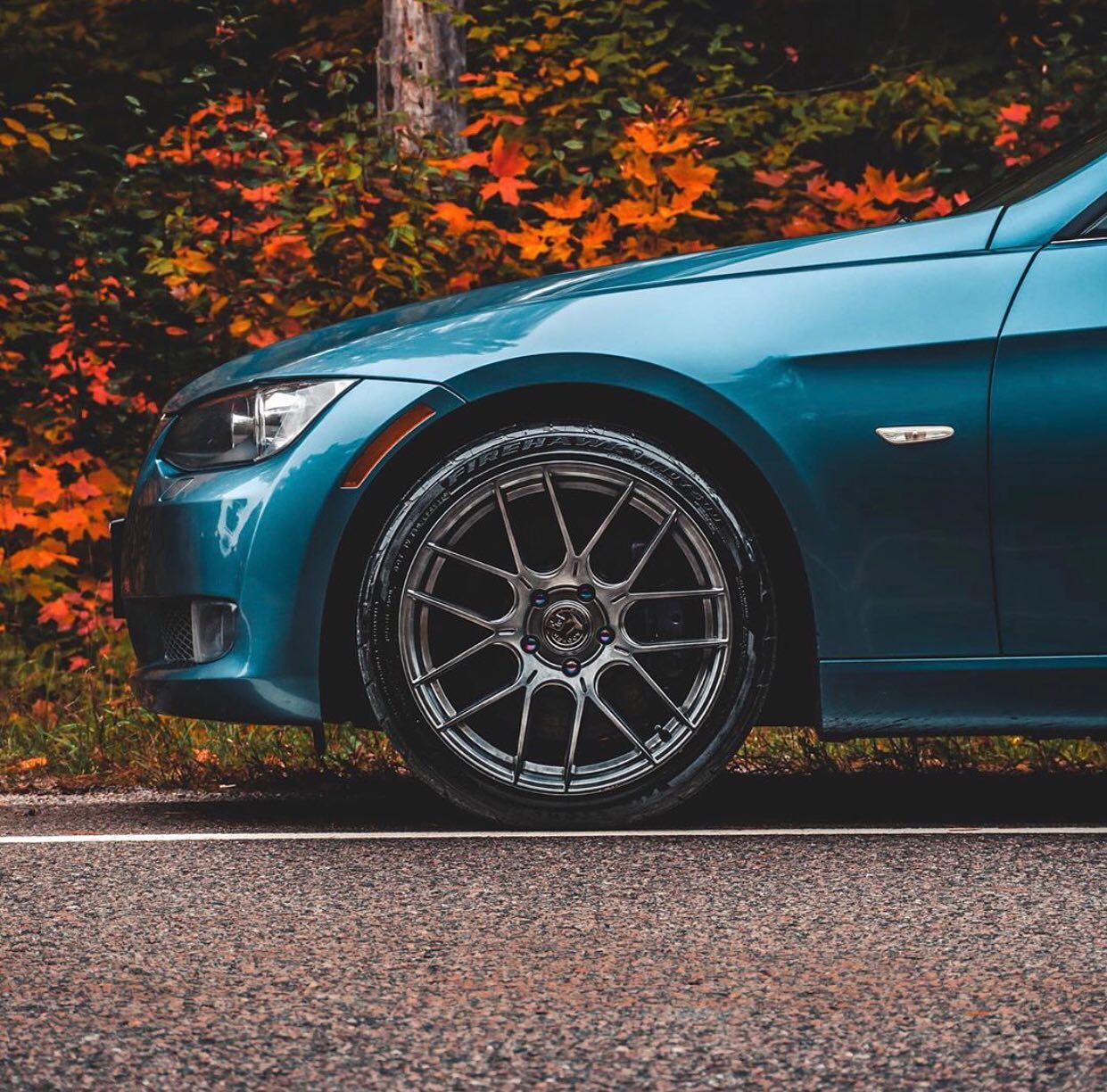 Aodhan AH-X Hyper Black - 18x9.5 +35 5x120 (Square Set of 4)