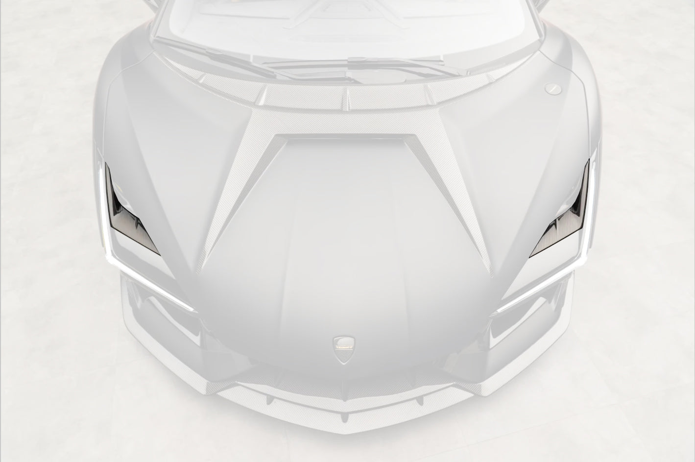 2024-UP Lamborghini Revuelto MSY Style Autoclave Carbon Fiber Middle Front Light Cover