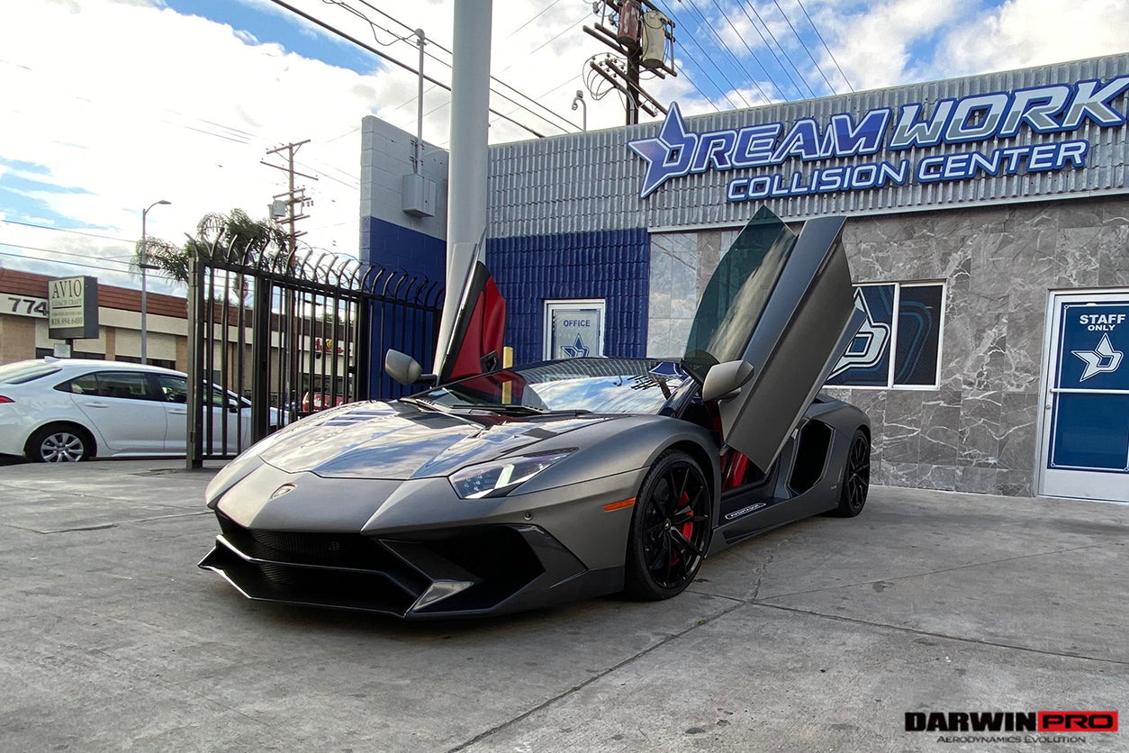 2011-2021 Lamborghini Aventador LP700 LP740 Coupe/Roadster SV Style Front Bumper - DarwinPRO Aerodynamics