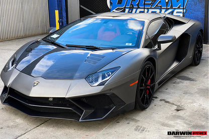 2011-2021 Lamborghini Aventador LP700 LP740 Coupe/Roadster BKSS Style Hood - DarwinPRO Aerodynamics