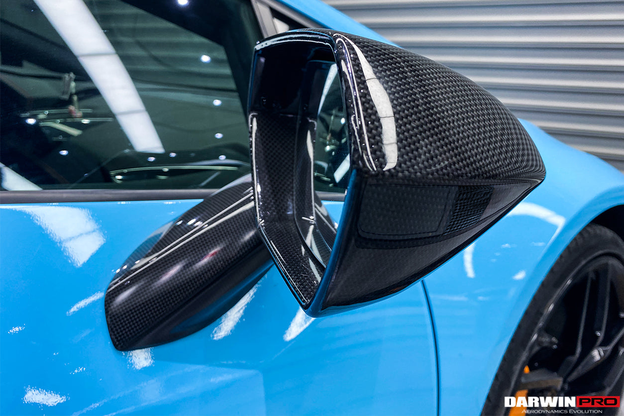 2015-2023 Lamborghini Huracan LP610/LP580/EVO/STO/PERFORMANTE Autoclave Carbon Fiber Mirror Housing Repalcement - DarwinPRO Aerodynamics