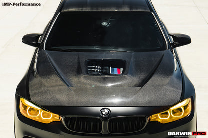 2014-2020 BMW M3/M4 IMP Performance Partial Carbon Fiber Hood - DarwinPRO Aerodynamics