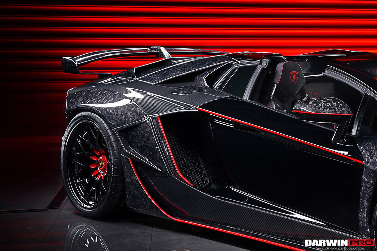 2013-2016 Lamborghini Aventador LP700 LP740 Roadster Carbon Fiber Rear Intake Panel - DarwinPRO Aerodynamics