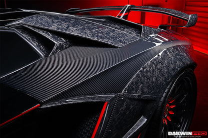 2011-2016 Lamborghini Aventador LP700 Coupe/Roadster BKSS Style Carbon Fiber Rear Side Scoops - DarwinPRO Aerodynamics