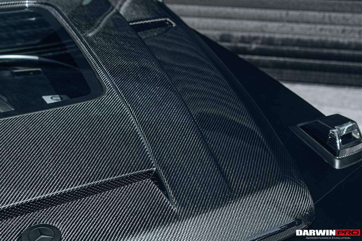 2019-2023 Mercedes Benz W464 G-Class G Wagon G500/G550/G63AMG IMP Performance Partial Carbon Fiber Hood - DarwinPRO Aerodynamics