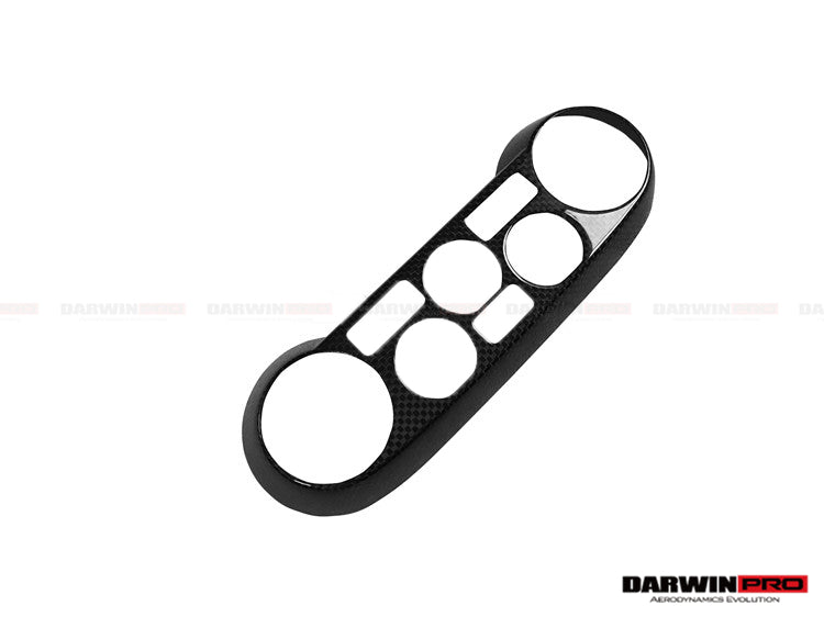 2015-2020 Ferrari 488 GTB/Spyder Dry Carbon Fiber AC Control Panel Cover - DarwinPRO Aerodynamics