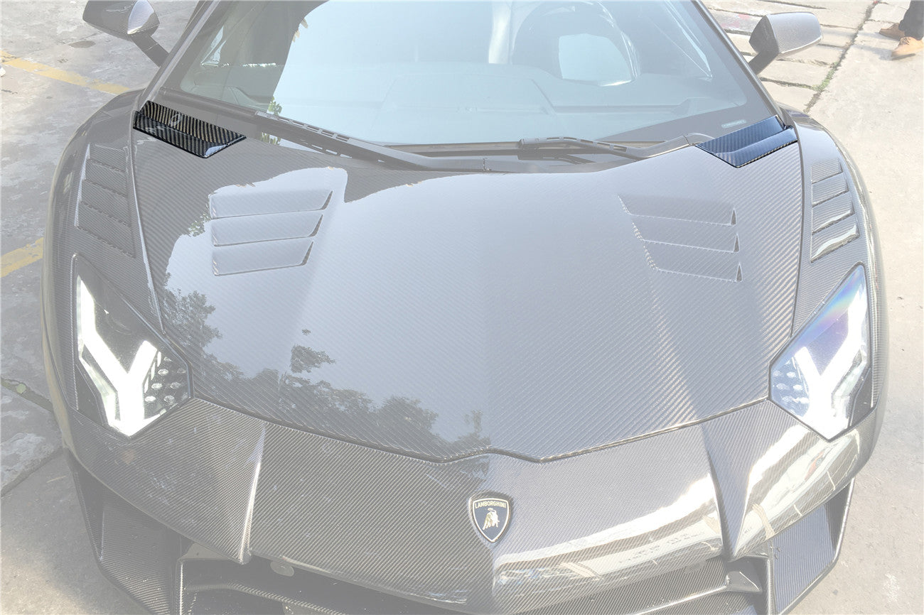 2011-2021 Lamborghini Aventador LP700 LP740 Coupe/Roadster Hood Vents - DarwinPRO Aerodynamics