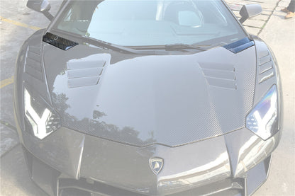2011-2021 Lamborghini Aventador LP700 LP740 Coupe/Roadster Hood Vents - DarwinPRO Aerodynamics