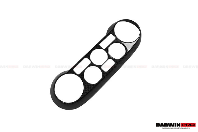 2015-2020 Ferrari 488 GTB/Spyder Dry Carbon Fiber AC Control Panel Cover - DarwinPRO Aerodynamics