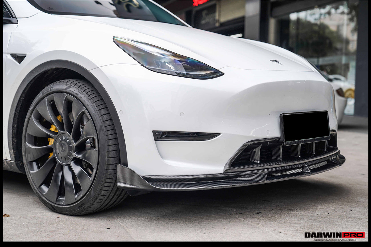 2020-2023 Tesla Model Y IMP Performance Carbon Fiber Front Bumper Grill - DarwinPRO Aerodynamics