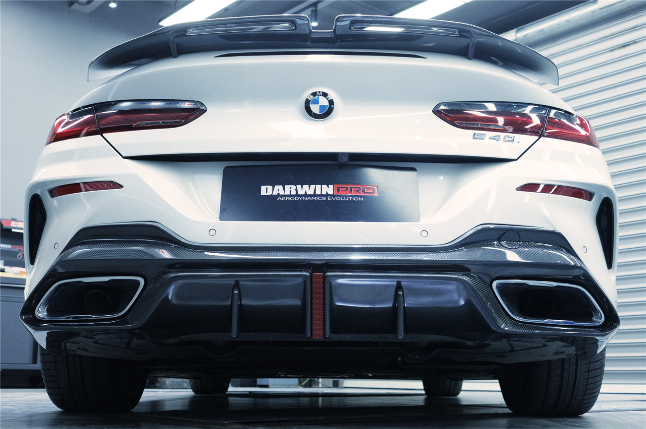 2018-2022 BMW 8 Series G14 Convertible/G15 Coupe/G16 4DR-Gran Coupe 840/850 IMP Performance Carbon Fiber Rear Diffuser - DarwinPRO Aerodynamics