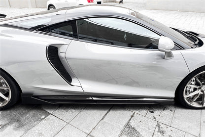 2020-2023 McLaren GT WP Style Dry Carbon Fiber Side Skirts - Carbonado
