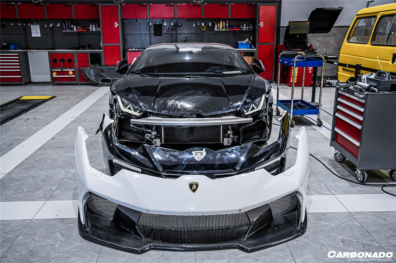 2015-2021 Lamborghini Huracan LP610/LP580/EVO VRS Style Front Bumper - Carbonado