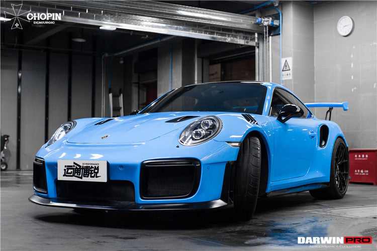 2013-2019 Porsche  991 991.1 & 991.2 Carrera, Turbo, C2, C2S, C4, C4S, Targa, GT3 GT2RS-Style Carbon Fiber Hood - DarwinPRO Aerodynamics
