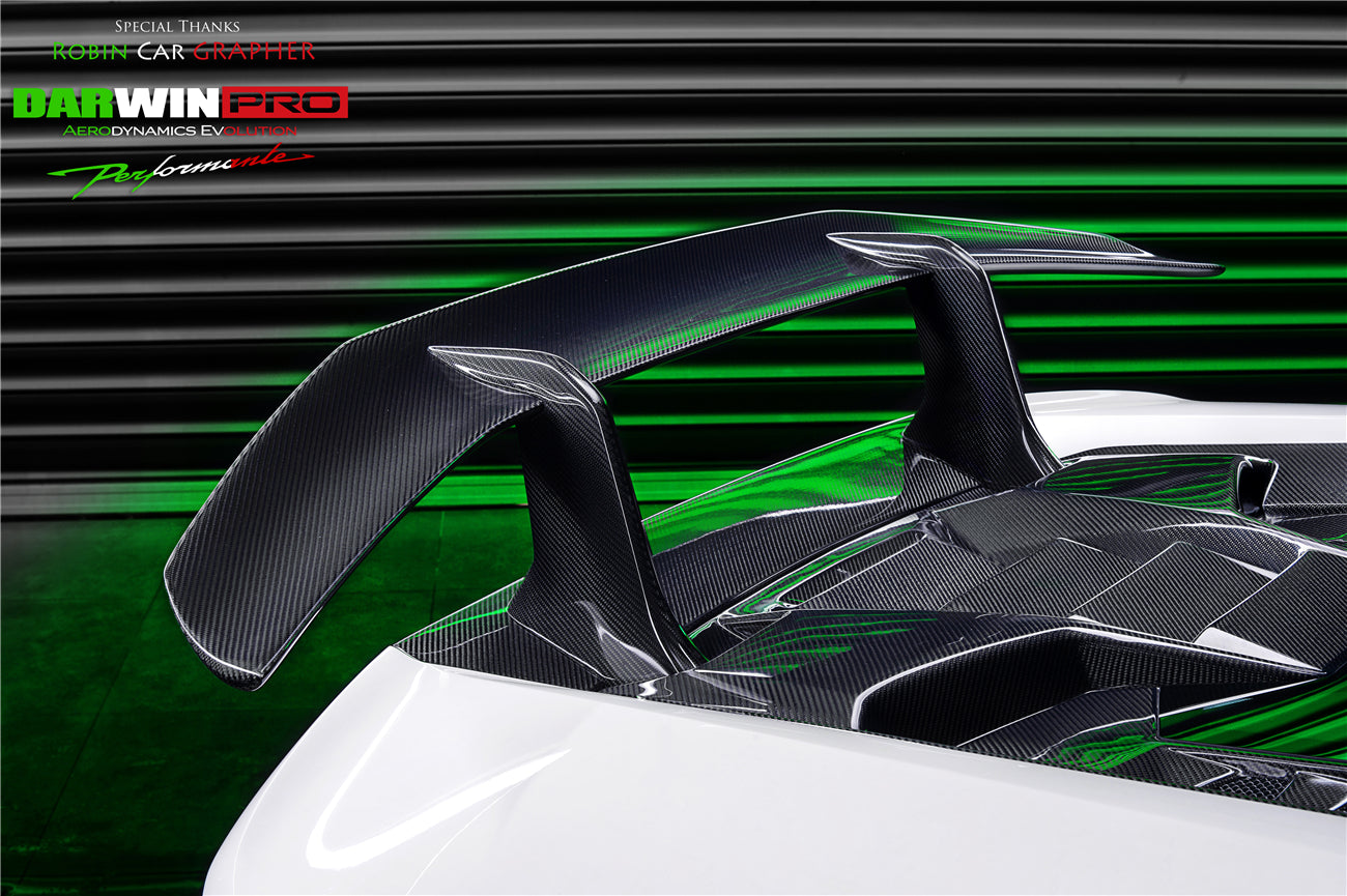 2015-2020 Lamborghini Huracan LP610/LP580 Performante Style Partial Carbon Fiber Aero - Full Kit - DarwinPRO Aerodynamics