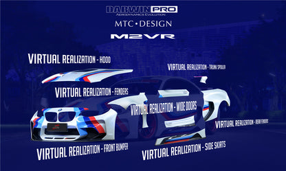 2014-2019 BMW 2 Series F22 VR Style Partial Carbon Fiber Wide Body Full Body Kit - DarwinPRO Aerodynamics