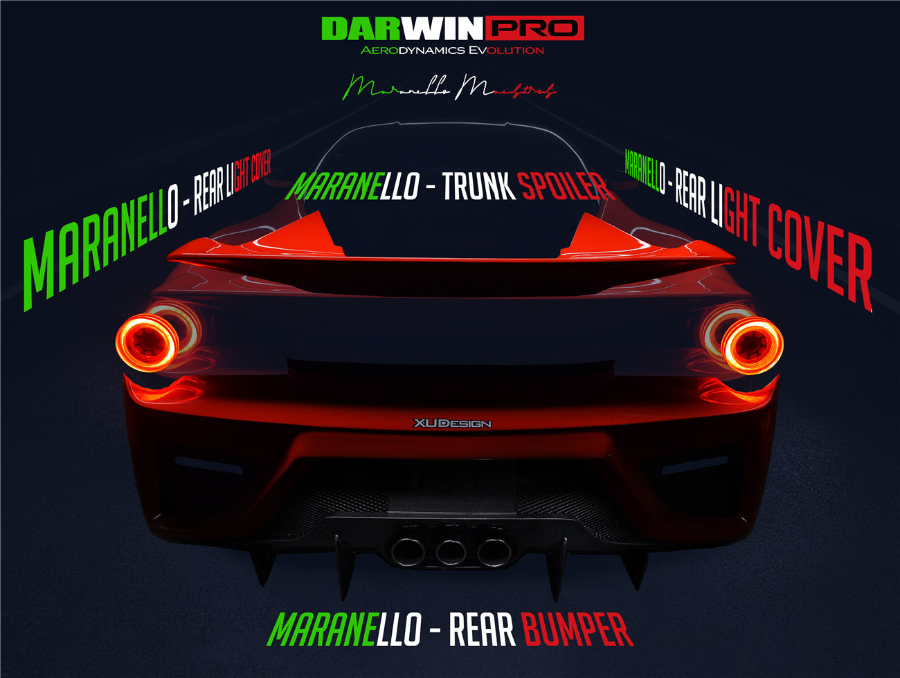 2010-2015 Ferrari 458 Coupe BKSS Style Partial Carbon Fiber Full Body Kit - DarwinPRO Aerodynamics