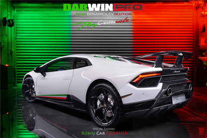 2015-2020 Lamborghini Huracan LP610/LP580 Performante Style Partial Carbon Rear Bumper - DarwinPRO Aerodynamics