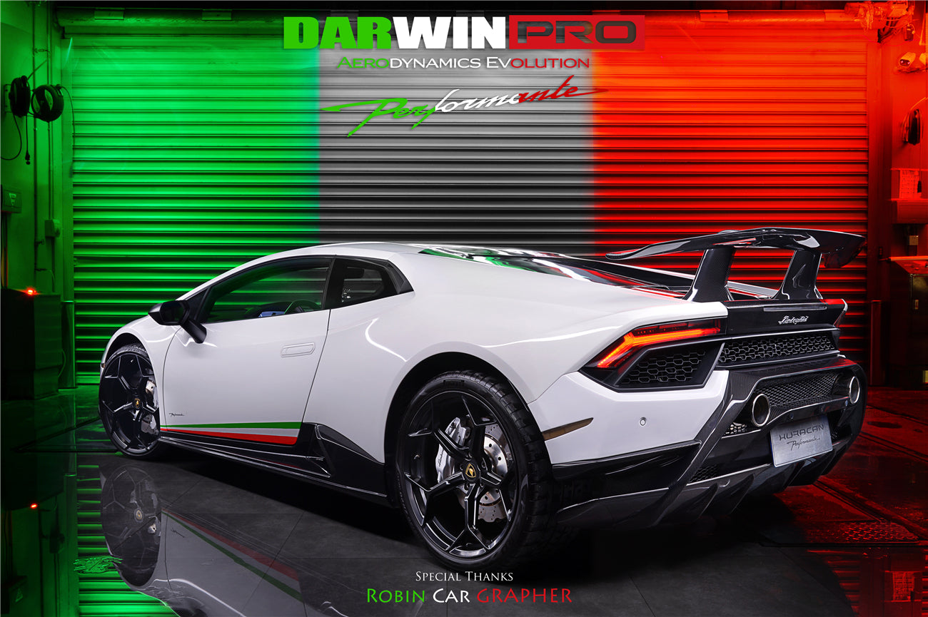 2017-2020 Lamborghini Huracan Performante Dry Carbon Rear Bumper Exhaust Grill - DarwinPRO Aerodynamics