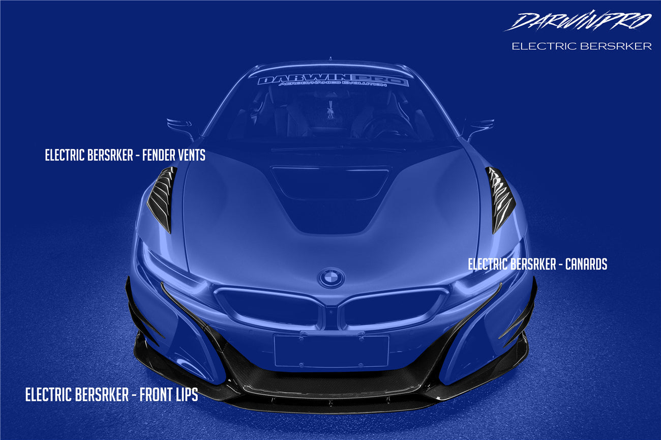 2014-2018 BMW i8 BZK Carbon Fiber Full Body Kit - DarwinPRO Aerodynamics