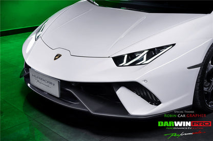 2015-2020 Lamborghini Huracan LP610/LP580/EVO Performante Style Partial Carbon Front Bumper - DarwinPRO Aerodynamics