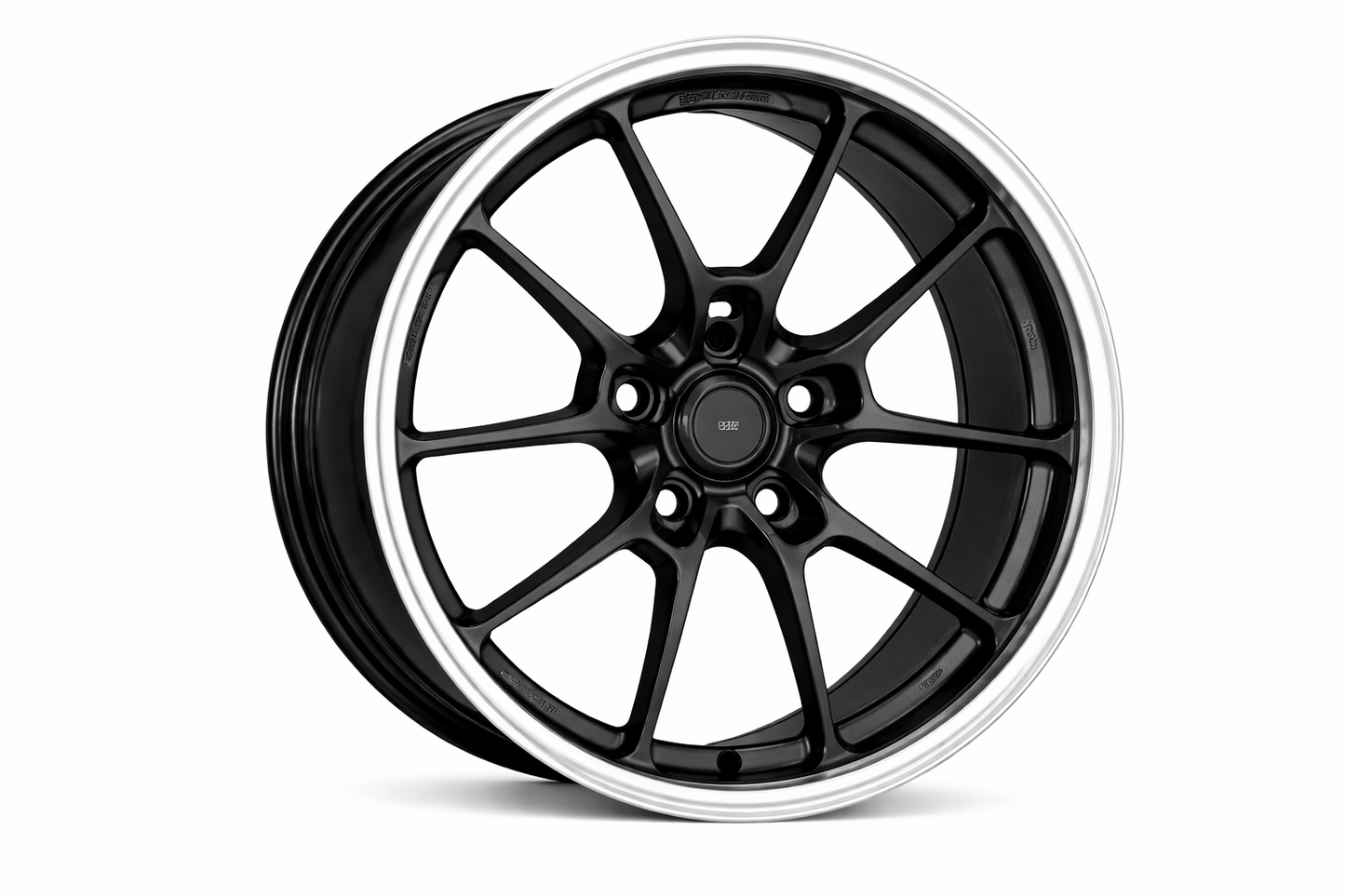 E1304 Satin Black Machined Lip 18x8 ET35 5.114 – (Square Set of 4)