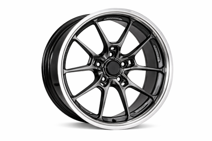 E041 Black Machined Lip 17x8 ET40 5x114.3 – (Square Set of 4)