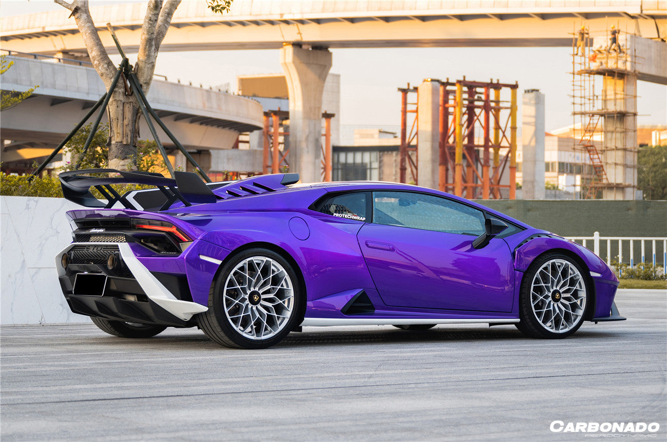 2021-UP Lamborghini Huracan STO Dry Carbon Fiber Rear Diffuser - Carbonado