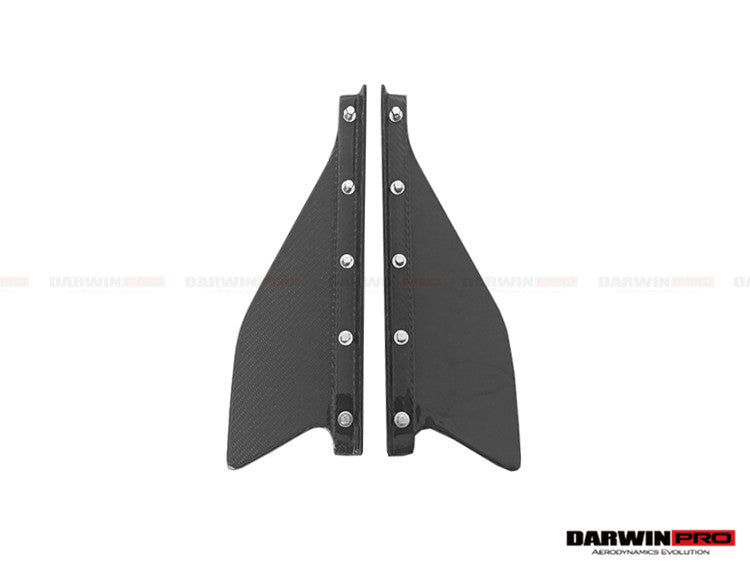 2013-2015 Ferrari 458 Speciale Carbon Fiber Side Skirt Canards - DarwinPRO Aerodynamics