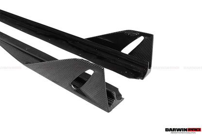 2015-2020 Lamborghini Huracan LP610/LP580 AO Style Carbon Fiber Side Skirts - DarwinPRO Aerodynamics