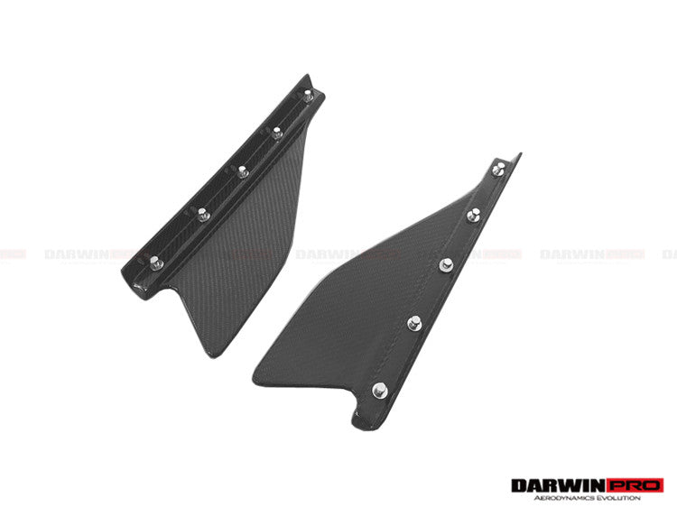 2013-2015 Ferrari 458 Speciale Carbon Fiber Side Skirt Canards - DarwinPRO Aerodynamics
