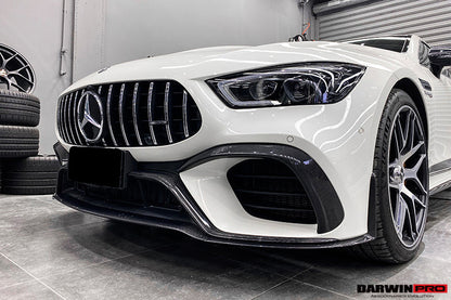2019+ Mercedes Benz AMG GT63/S 4Door Coupe X290 Carbon Fiber Front Canards - DarwinPRO Aerodynamics