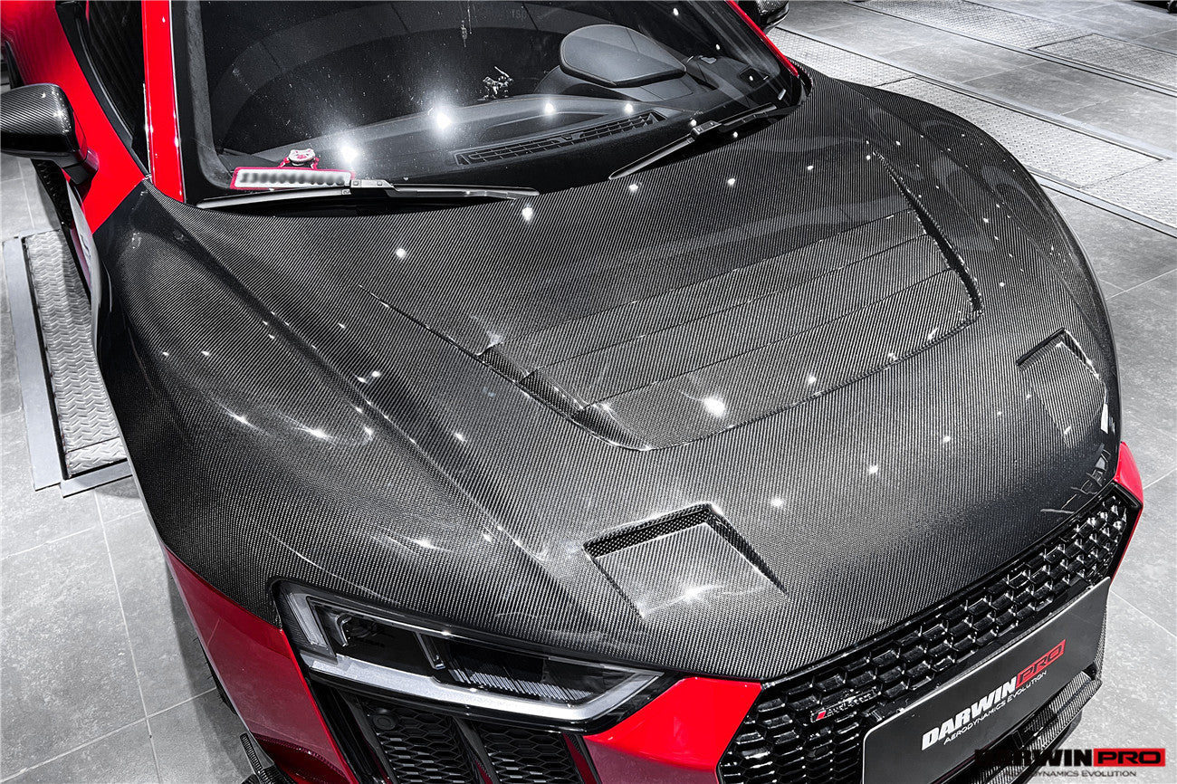 2016-2023 Audi R8 Coupe/Spyder iMP Performance Carbon Fiber Hood - DarwinPRO Aerodynamics