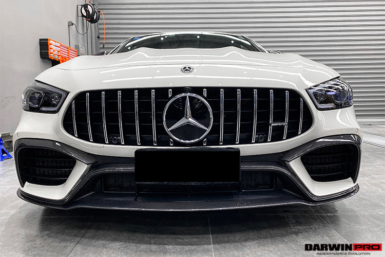 2019+ Mercedes Benz AMG GT63/S 4Door Coupe X290 Carbon Fiber Middle Front Lip - DarwinPRO Aerodynamics