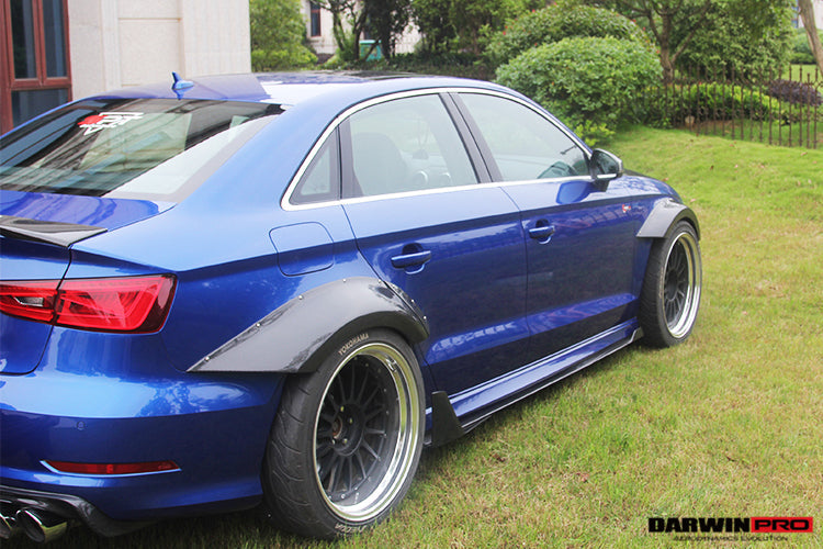 2013-2016 Audi S3/ A3 Sline Sedan BKSS Style Wide Fender Flare - DarwinPRO Aerodynamics