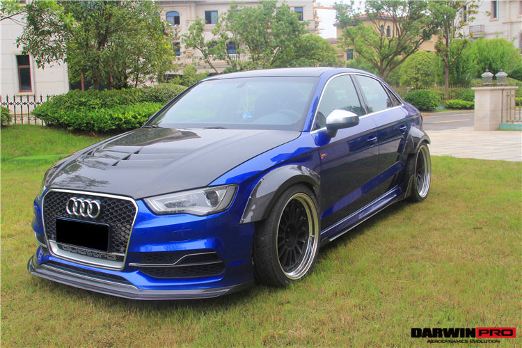 2013-2016 Audi S3/ A3 Sline Sedan BKSS Style Wide Fender Flare - DarwinPRO Aerodynamics