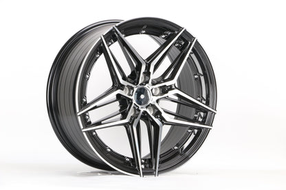 E1515 Black Machined Face 19x8.5 ET35 5.114 – (Square Set of 4)