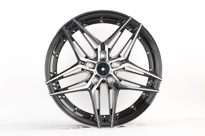 E1515 Black Machined Face 19x8.5 ET35 5.114 – (Square Set of 4)