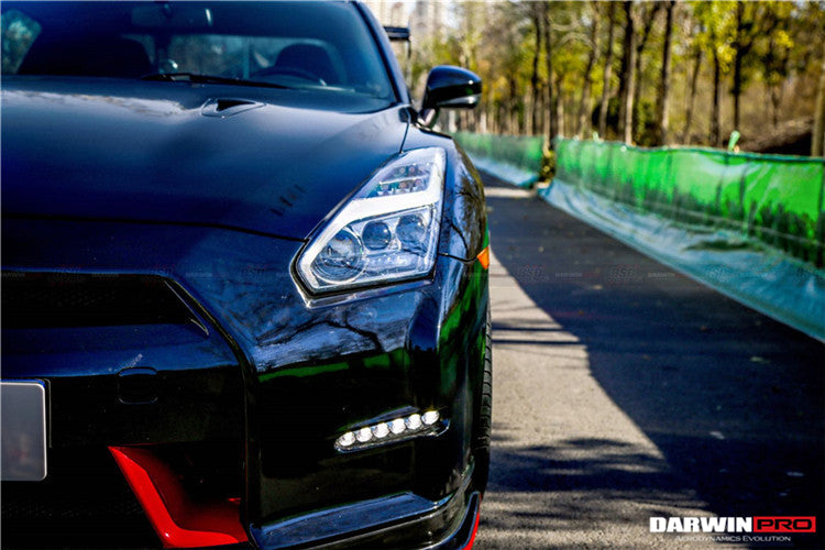 2008-2016 Nissan GTR R35 CBA/DBA Ver15 NSM Style Partial Carbon Fiber Front Bumper - DarwinPRO Aerodynamics