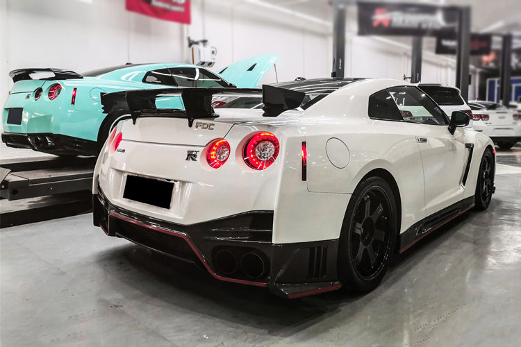 2008-2022 Nissan GTR R35 CBA DBA EBA NSM Style Carbon Fiber Trunk Spoiler Wing - DarwinPRO Aerodynamics